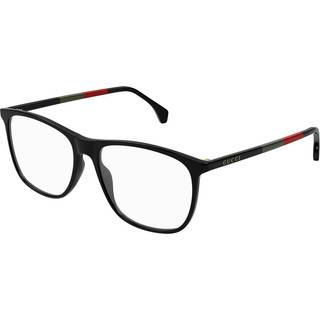 Gucci Mand GG0554O 009 Optiske stel Acetat Sort Transparent Firkantet