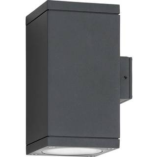 LCD Udendørs væglampe 5160, dæmpbar, Sort, Aluminium, Moderne