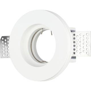 GU10 lampe - Gypsum, rund, hvid