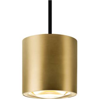 SLV LED-hængelampe Oculus, messingfarvet Ø 9 cm, dæmpbar til varmt lys
