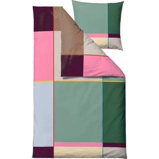 Södahl Colour Block sengetøj grågrøn 140x220 cm