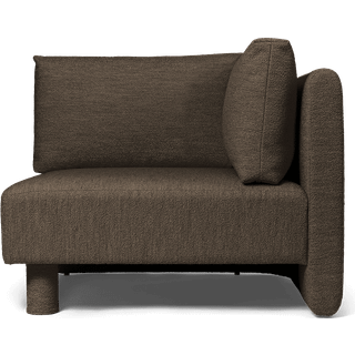 Dase Sofa Corner - Soft Bouclé - Dark Brown