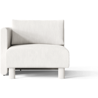 Dase Sofa Chaise Longue Left - Bouclé - Off-white