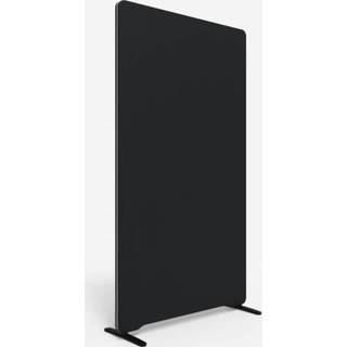 Lintex Edge Floor skærmvæg 100x180cm sort med grå liste