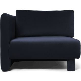 Dase Sofa Armrest Left - Rich Velvet - Navy