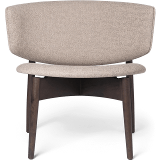 Herman Lounge Chair - Wood - Bouclé - Dark Stained Beech/Sand