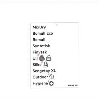 Electrolux programplade, klæbestof 140249608013