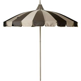 Garden Glory, Parasol Ø240 cm Beige/Brun stribet