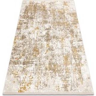 Moderne tæppe DUKE 51546 beige / guld - Vintage, struktureret, meget blød, frynser 80x150 cm
