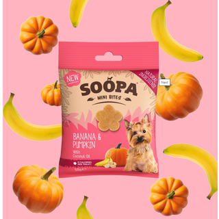 Soopa - Godbidder m. Banan & Græskar (Mini) - 50g