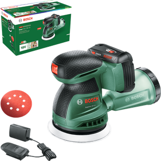 Bosch EasyOrbit 18V-10 Excentersliber med 2,0Ah batteri og lader