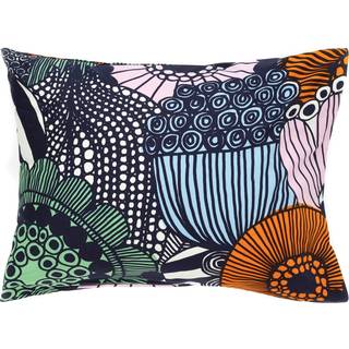 Marimekko Siirtolapuutarha hovedpudebetræk 50x60 cm White-dark blue-orange