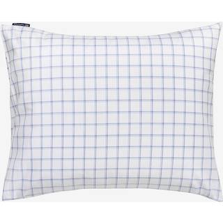 Lexington Check Lyocell Oxford Pudebetræk 65x65 Cm t/blåt - Pudebetræk Bomuld Hvid - 12510020-1600-P70