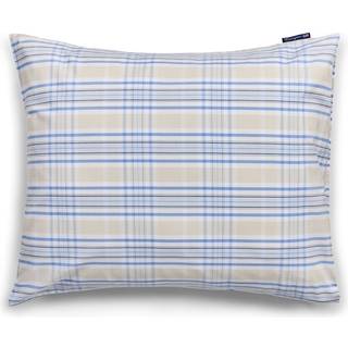 Lexington Checked Poplin Pudebetræk 65x65 Cm Beige/t - Pudebetræk Bomuld Blå - 12510016-2601-P70