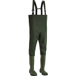 Elka 171700J Junior waders / Børne waders med lange Dunlop støvler-oliven-40