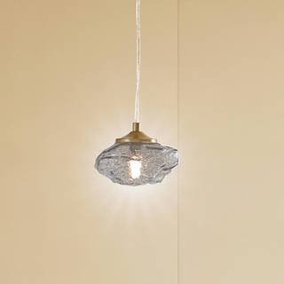 Glas hængelampe Piatra Lindby, dæmpbar, Sort, Stue/spisestue, Glas, Moderne