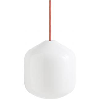 HAY Aspekt Buoy Glass Pendant Pendel Ø300 White & Rusty Red