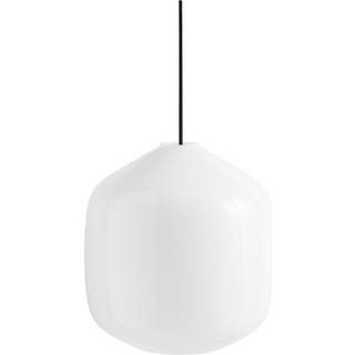 HAY Aspekt Buoy Glass Pendant Pendel Ø300 White & Soft Black