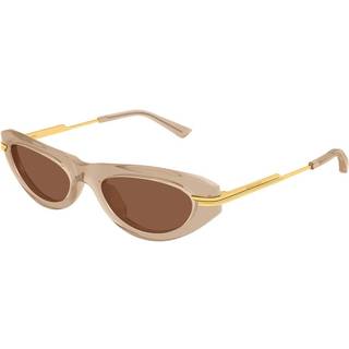 Bottega Veneta Kvinde BV1368S 005 Solbriller Acetat Brun Brun Rund