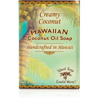 Island Soap & Candle Works håndlavet sæbe kokosnød 2 oz.