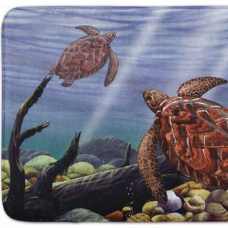 """" Caroline's Treasures Sea Turtles Floor Mat 19 """" """" X 27 """" """" Multicolor """"