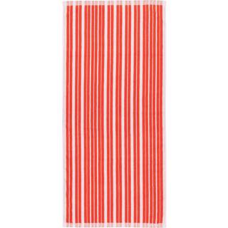 Marimekko Raide badehåndklæde 70x150 cm Red-light pink