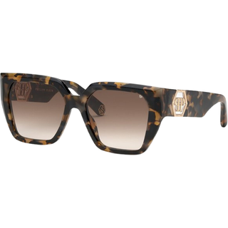 Philipp Plein SPP160 04BL 57 Solbriller Kvinder Tortoiseshell - Dark Tortoise - 57mm