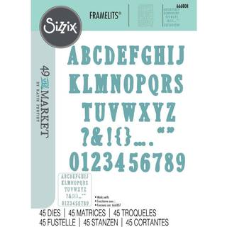 Framelits Die Set Fine Line Alpha #2 45PK
