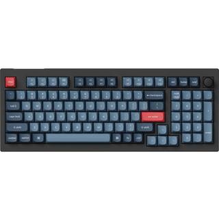 Keychron V5 MAX QMK/VIA Wireless RGB Hot Swap Jupiter Red - Carbon Black - Gaming Tastatur - Nordisk - Sort