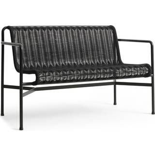 Hay - Palissade Cord Dining Bench w. armrest - Anthracite