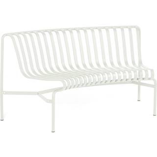 Hay Palissade Parkbænk Med Rygstøtte Add-on In - Bænke Pulverlakeret Stål Cream White - AB723-B536-AL30