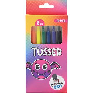 Danpen junior tusser primære farver 8-pak (På lager i butik)
