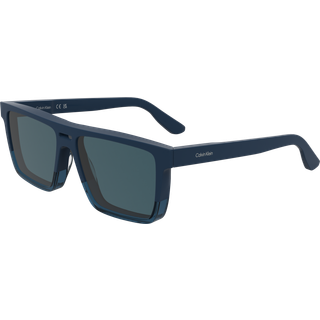 Calvin Klein Mand CK25501S 400 Solbriller Acetat Blå Firkantet Normal
