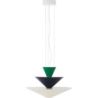 &Tradition - Gio LN14 Pendel Ø60 Signal Green/Deep Blue/Ecru White