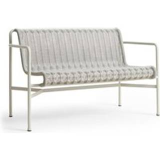 HAY - Palissade snor havebænk med armlæn - Sky Grey - Havebænke - Ronan & Erwan Bouroullec - Grå - Metal