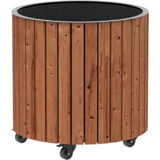 PLUS Circle plantekasse, ThermoWood®, gyldenbrun/fyr - Ø55/55 cm