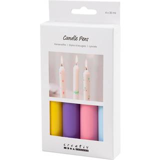 Lyspenne - Blå/pink/lilla/gul, 4 x 30 ml