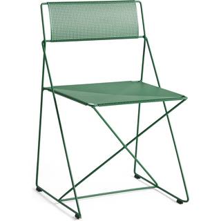 Hay - X-Line Chair - Havestol - Powder coated steel base - Leek green