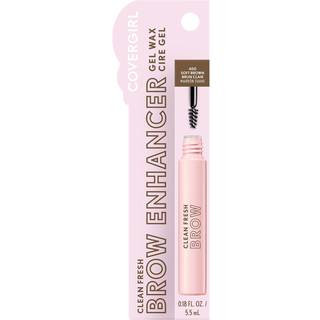 CoverGirl Clean Fresh Brow 400 Soft Brown Eyebrow Gel Langvarig vegansk formel Naturlig ser let at anvende ikke udtværet 0,18 oz