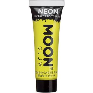 Gul neon UV krop og ansigstmaling, 12 ml