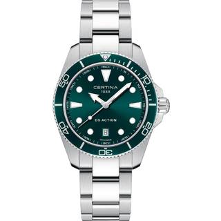 Certina C048.410.11.091.00 Taucheruhr Quarz DS Action Stahl/Grün 30 bar