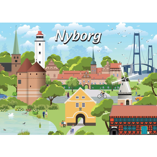 Danske byer: Nyborg, 1000 brikker