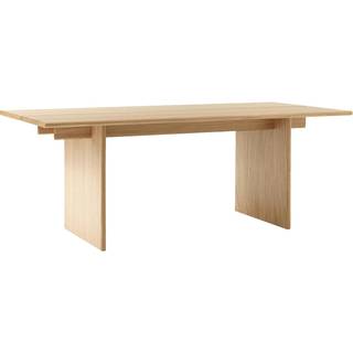 &Tradition Ita Os1 Desk With Cable Management 95x200 Cm Oak - Skrivebord Eg - 140043A469