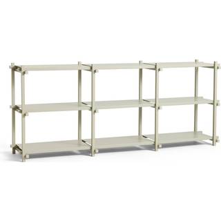 HAY Woody Shelving 2.0 Reol Lav Smokey Grey/Stål