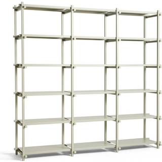 HAY Woody Shelving 2.0 Reol Stor Smokey Grey/Stål