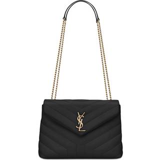 Saint Laurent Loulou Small leather shoulder bag - black - One Size
