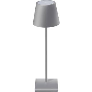 SKU5052 Skrivebordslampe 3W - Genopladelig, LED, Berøringsdæmpbar, 3000K, Grå, hus - Dæmpbar : Dæmper indbygget, Kulør : Varm