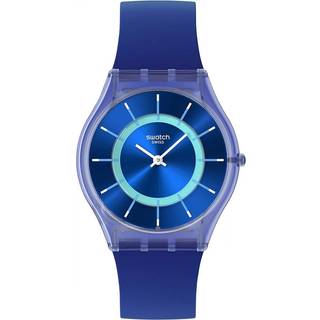 Swatch Jammy Grape Dream Blue Dial Silicone Strap Unisex Watch SS08I100
