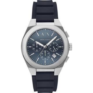 Armani Exchange AX4185 Rafael Chronograph Blue Silicone Strap Watch - W65485