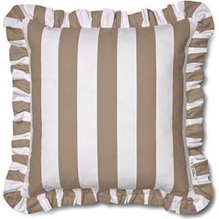 Classic Collection Ruffle Stripes kudebetræk 50x50 cm Beige